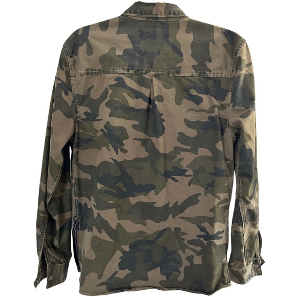 NWOT Denim & Flower Camouflaged Denim Shirt Jacket - Picture 2 of 4